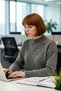 Women's Metal Pearl Detailed Crew Neck Low Sleeve Regular Fit Knitwear Sweater for Your Winter Outfits - 3