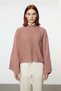 Women's Oversized Stand Collar Spanish Sleeve Acrylic Knitwear Sweater Stay Comfortable and Stylish in Cold Weather Quality - 2