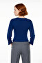 Women's Wide Fit V-Neck Wool Knit Sweater Basic Ribbed Long Sleeve Ideal Choice for Everyday Chic - 4