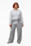 Women's Grey Heart Pattern Knitwear Sweater Long Sleeve Regular Cut Ideal for Cold Weather Chic - 2