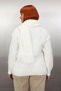 Women's Regular Fit Acrylic Knitwear Sweater Shawl Detailed Crew Neck Low Sleeve for Winter Season - 4