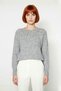 Women's Stone Detailed Soft Textured Regular Fit Crew Neck Winter Knitwear Sweater Casual and Stylish - 2