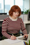 Striped Fitted Fit Crew Neck Acrylic Knitwear Sweater for Women Offers Everyday Elegance Quality - 3