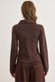 Women's Brown Polo Neck Tok Cotton Blouse Blz-19003143 - 2