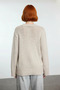 Women's Oversize V-Neck Basic Knitwear Sweater Cotton Polyester Blend Long Sleeve Winter Casual Style - 4