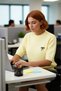 Women's Cherry Embroidered Crew Neck Low Sleeve Regular Fit Knitwear Sweater Spring Autumn Style - 3