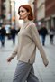 Women's Oversize Cut Out Detailed Black Knitwear Sweater Acrylic Ribbed Long Sleeve for Your Winter Outfits