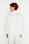 Women's Oversize Low-Cut Zipper Stand Collar Knitwear Thessaloniki Knit Basic Long Sleeve Sweater High Quality - 4
