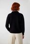Women's Oversized Polo Neck Knitwear Sweater Color-Blocked Low-Cuff Casual Everyday Winter Offers Elegance - 4
