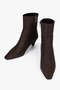 Women's Noria Brown Suede Short Heeled Boots - 3