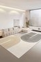 Digital Non-Slip Washable Dark Gray Living Room Rug Kitchen Rug Corridor Rug Runner Rug