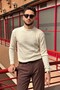 Men'S, Crew Neck, Flexible Structure, Striped Pattern, Old Money Culture, Sweater Pltk15 - 3