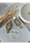 Bohemian Pattern Polymer Clay Earrings with Steel Earring Hooks Ethnic Style Women's Earrings Natural Stone or Crystal Beads - 4