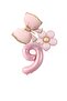 Pink Color Bow Daisy and Number Foil Balloon Set Age 9