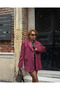Premium Trend Buttoned Suede Blazer Jacket - 6