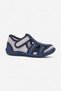 Daily Unisex Navy Blue Children's Sandals Flexible Non-Slip Sole Linen Velcro Summer Home Nursery Shoes 143