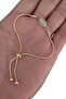 Gold Color Cat's Eye Highlighter Bracelet with Beads That Glow in the Dark and Adjustable for the Wrist - 5