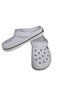 White Unisex Cross Hole Slippers - Lightweight and Comfortable Summer Casual Garden Slippers - 2