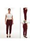 Women's Plus Size Lycra Ankle Length Elastic Waist Pocketed Fabric Pants - 7