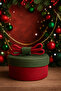 Christmas Jute Rope Decorative Gift Basket Set – Red Green Christmas Basket - 4
