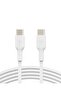كابل BoostCharge USB-C إلى USB-C بطول 1 متر باللون الأبيض بقوة 60 وات