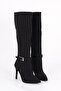 RSD 1235 Belt Buckle Detail Striped Knee-High Boots - 2