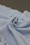 Soft Knitted Blanket Knitted 130X170 cm Blue |   Single Person Tv Blanket – Decorative and Lightweight - 5