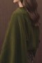 Cape Detailed Knitwear Khaki Sweater - 3