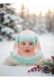 Children's Winter Knitwear Balaklava with Rabbit Ears and Crossing Yarn |   Beret with Neck Collar Balaclava Mask - 6