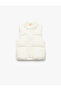 Stand Collar Sleeveless Snap Closure Inflatable Vest
