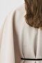 Suede Belt Detailed Cape Stone Coat - 7