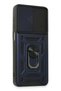 Wizard Samsung Galaxy A22 Case Pars Silicone with Lens Ring - Navy Blue - 2