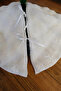 Plush Cream Christmas Pine Tree Bottom Cover Washable Fabric with Ribbon 70 cm - 4
