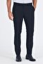 Men's Black Flexible Slim Fit Trousers with Side Pockets 1003250013