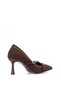 Elit Pm492 K1750 Women's Classic Heeled Shoes Brown - 4
