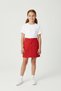 Girl's Red Linen Performance Skirt April 23 October 29 November 10 - 3