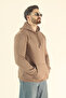 Men's Winter Fleece-Lined Soft Textured Sweatshirt - Regular Kangaroo Pocket Hoodie - 3
