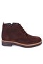 Dza07-1236028 Brown Suede Casual Flat Heel Leather Women's Boots - 2