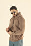 Men's Winter Fleece-Lined Soft Textured Sweatshirt - Regular Kangaroo Pocket Hoodie - 7
