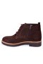 Dza07-1236028 Brown Suede Casual Flat Heel Leather Women's Boots - 3