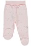 Organic Interlock Pants with Socks (Organic Sleepy Sheepy) Pink