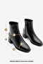 K9711 Women's Metal Heel Thick Heeled Boots - 6