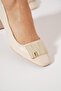 Setar Toka a Stone Women's Heeled Shoes Beige Skin - 3