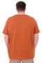 Fashion XL Large Size Men's Printed T-Shirt Palm Dream U25026 Cinnamon - 3