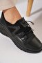 Bolfes Stretch Elastic Genuine Leather Women's Shoes Black Skin - 4
