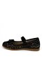 Children's Black Glitter Ballerinas - 3