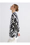 Lcw Modest Crew Neck Patterned Women's Sweatshirt Tunic - 6