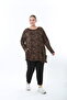 Women's Lycra Viscose Patterned Plus Size Tunic