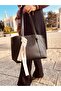 Women's Black Medium Compartment Faux Leather Medium Size Snap Fastener and Zipper Closure Handbag and Shoulder Bag - 3