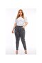Plus Size Smoked Snow Wash Mom Jeans